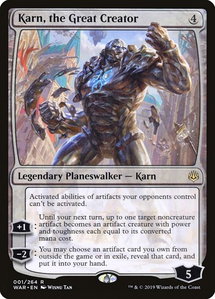 Karn, the Great Creator - War of the Spark (WAR) #1 - Rare Magic: The Gathering Trading Card