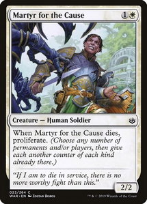 Martyr for the Cause - War of the Spark (WAR) #23 - Common Magic: The Gathering Trading Card