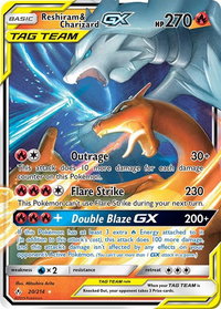 Reshiram & Charizard GX - SM - Unbroken Bonds (SM10) #20/214 - Ultra Rare Pokémon Trading Card