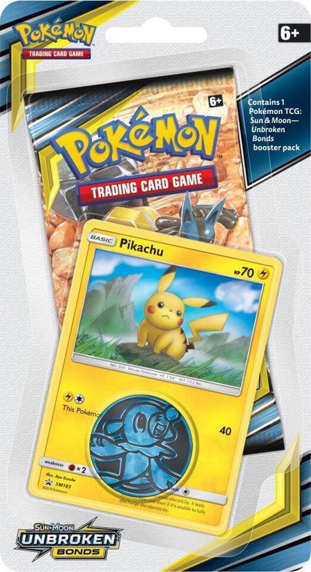 Unbroken Bonds Single Pack Blister [Pikachu] - SM - Unbroken Bonds Pokémon trading card