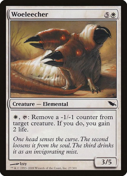Woeleecher trading card from Shadowmoor Woeleecher - Shadowmoor Magic: The Gathering trading card