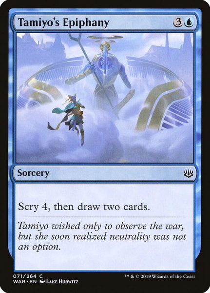 Tamiyo's Epiphany - War of the Spark Magic: The Gathering trading card
