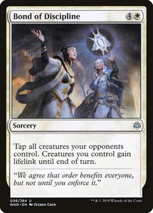 Bond of Discipline - War of the Spark (WAR) #6 - Uncommon Magic: The Gathering Trading Card