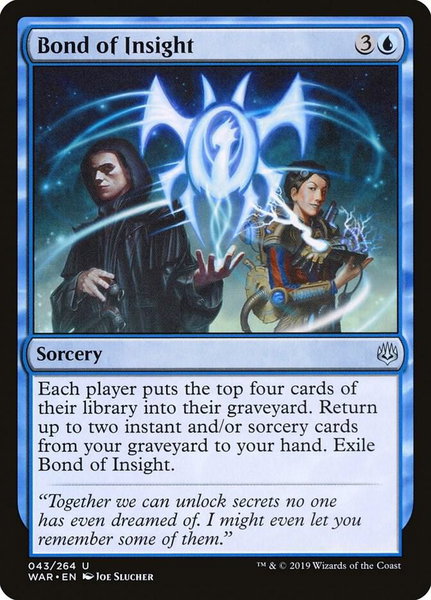 Bond of Insight - War of the Spark Magic: The Gathering trading card