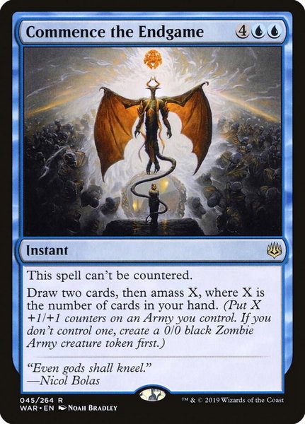 Commence the Endgame - War of the Spark Magic: The Gathering trading card