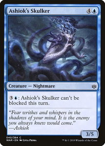 Ashiok's Skulker - War of the Spark (WAR) #40 - Common Magic: The Gathering Trading Card