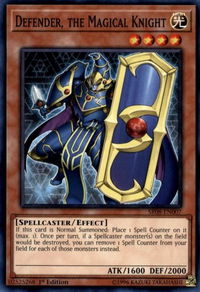 Defender, the Magical Knight - Structure Deck: Order of the Spellcasters (SR08) #SR08-EN007 - Common / Short Print YuGiOh Trading Card