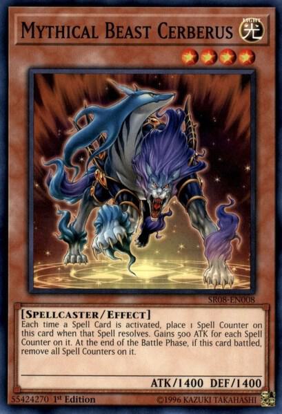 Mythical Beast Cerberus - Structure Deck: Order of the Spellcasters YuGiOh trading card