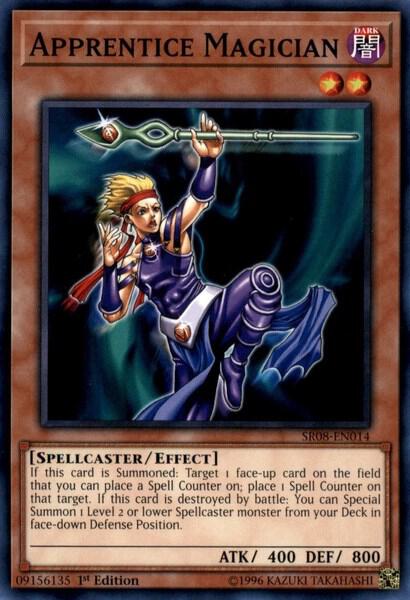 Apprentice Magician trading card from Structure Deck: Order of the Spellcasters Apprentice Magician - Structure Deck: Order of the Spellcasters YuGiOh trading card