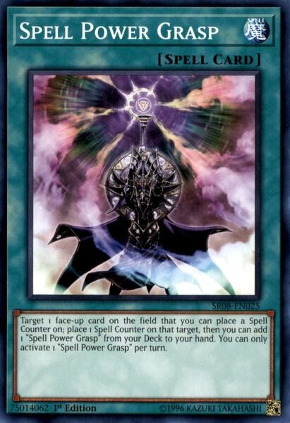 Spell Power Grasp trading card from Structure Deck: Order of the Spellcasters Spell Power Grasp - Structure Deck: Order of the Spellcasters YuGiOh trading card