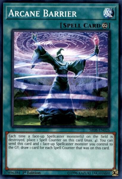 Arcane Barrier trading card from Structure Deck: Order of the Spellcasters Arcane Barrier - Structure Deck: Order of the Spellcasters YuGiOh trading card