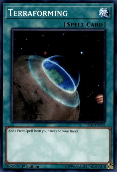 Terraforming trading card from Structure Deck: Order of the Spellcasters Terraforming - Structure Deck: Order of the Spellcasters YuGiOh trading card