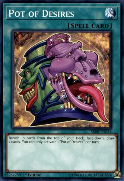 Pot of Desires - Structure Deck: Order of the Spellcasters YuGiOh trading card