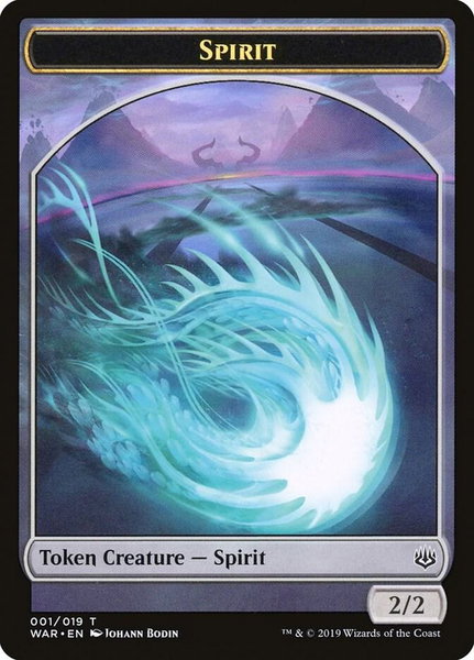 Spirit Token - War of the Spark Magic: The Gathering trading card
