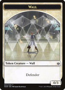 Wall Token - War of the Spark (WAR) #4 - Token Magic: The Gathering Trading Card
