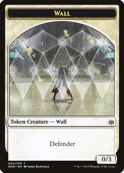 Wall Token - War of the Spark Magic: The Gathering trading card