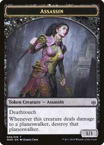 Assassin Token - War of the Spark (WAR) #6 - Token Magic: The Gathering Trading Card