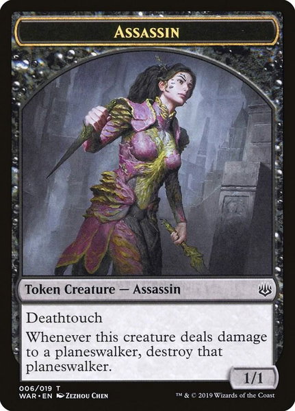 Assassin Token - War of the Spark Magic: The Gathering trading card