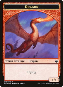 Dragon Token - War of the Spark (WAR) #13 - Token Magic: The Gathering Trading Card