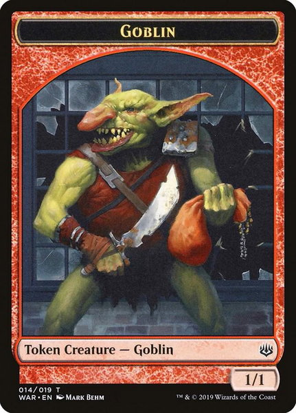 Goblin Token - War of the Spark Magic: The Gathering trading card