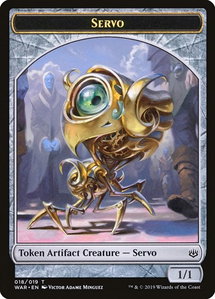 Servo Token - War of the Spark (WAR) #18 - Token Magic: The Gathering Trading Card