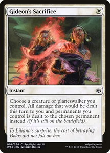 Gideon's Sacrifice - War of the Spark (WAR) #14 - Common Magic: The Gathering Trading Card