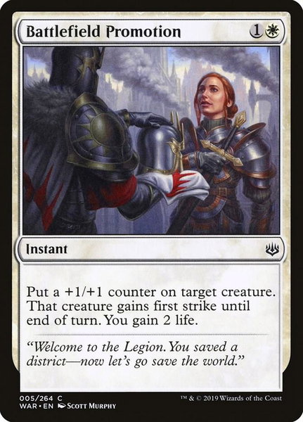 Battlefield Promotion - War of the Spark Magic: The Gathering trading card
