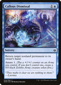Callous Dismissal - War of the Spark (WAR) #44 - Common Magic: The Gathering Trading Card