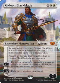 Gideon Blackblade - Mythic Edition: War of the Spark (MED3) #WS2 - Mythic Magic: The Gathering Trading Card