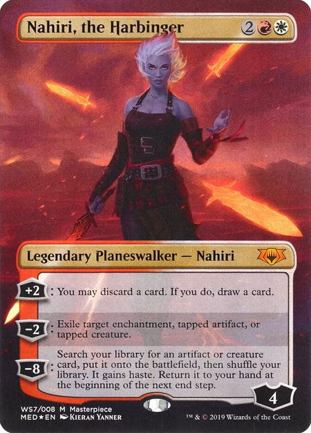 Nahiri, the Harbinger - Mythic Edition: War of the Spark Magic: The Gathering trading card