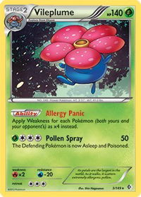 Vileplume - 3/149 (BW Boundaries Crossed) - Deck Exclusives (PR) #003/149 - Rare Pokémon Trading Card