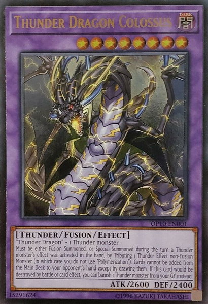 Thunder Dragon Colossus (UTR) trading card from OTS Tournament Pack 10 Thunder Dragon Colossus (UTR) - OTS Tournament Pack 10 YuGiOh trading card