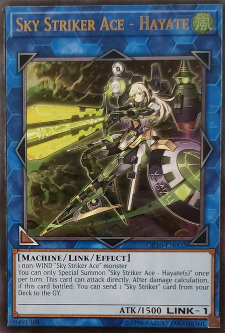 Sky Striker Ace - Hayate (UTR) trading card from OTS Tournament Pack 10 Sky Striker Ace - Hayate (UTR) - OTS Tournament Pack 10 YuGiOh trading card