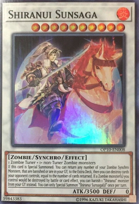 Shiranui Sunsaga - OTS Tournament Pack 10 YuGiOh trading card