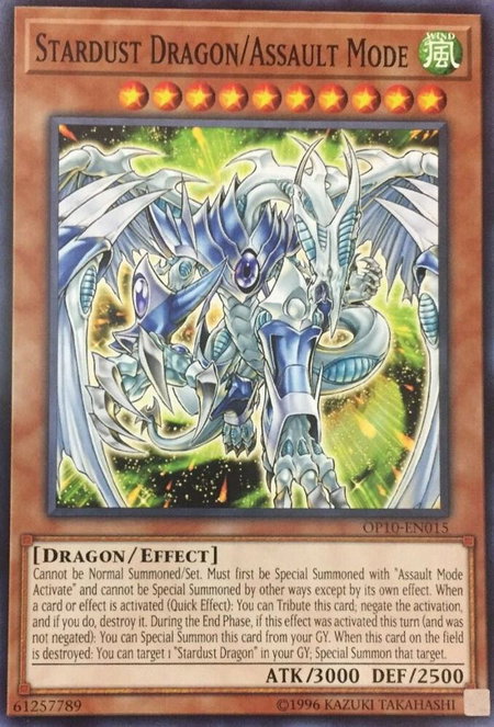 Stardust Dragon/Assault Mode - OTS Tournament Pack 10 YuGiOh trading card