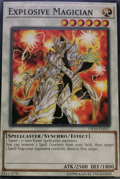 Explosive Magician trading card from OTS Tournament Pack 10 Explosive Magician - OTS Tournament Pack 10 YuGiOh trading card