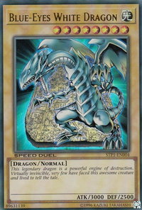 Blue-Eyes White Dragon - Speed Duel: Tournament Pack 1 (STP1) #STP1-EN004 - Ultra Rare YuGiOh Trading Card
