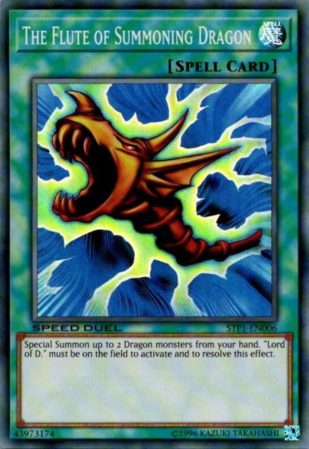 The Flute of Summoning Dragon - Speed Duel: Tournament Pack 1 YuGiOh trading card