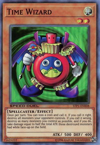 Time Wizard - Speed Duel: Tournament Pack 1 (STP1) #STP1-EN008 - Super Rare YuGiOh Trading Card