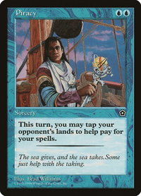 Piracy - Portal Second Age (P02) #42 - Rare Magic: The Gathering Trading Card