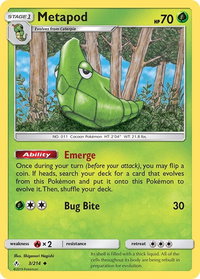 Metapod - SM - Unbroken Bonds (SM10) #3/214 - Uncommon Pokémon Trading Card
