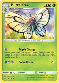 Butterfree - SM - Unbroken Bonds (SM10) #4/214 - Rare Pokémon Trading Card
