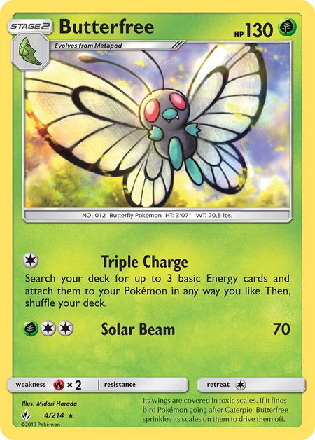 Butterfree - SM - Unbroken Bonds Pokémon trading card