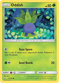 Oddish (5) - SM - Unbroken Bonds (SM10) #5/214 - Common Pokémon Trading Card