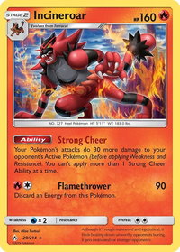 Incineroar - SM - Unbroken Bonds (SM10) #29/214 - Rare Pokémon Trading Card