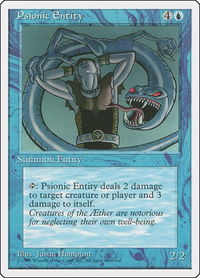 Psionic Entity - Fourth Edition (4ED) #95 - Rare Magic: The Gathering Trading Card