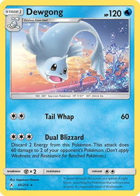 Dewgong - SM - Unbroken Bonds (SM10) #45/214 - Rare Pokémon Trading Card