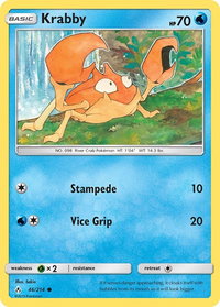 Krabby - SM - Unbroken Bonds (SM10) #46/214 - Common Pokémon Trading Card