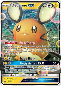 Dedenne GX - SM - Unbroken Bonds (SM10) #57/214 - Ultra Rare Pokémon Trading Card