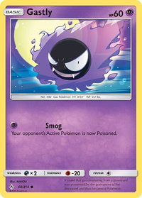 Gastly (68) - SM - Unbroken Bonds (SM10) #68/214 - Common Pokémon Trading Card